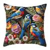 Flower Bird  45cm Pillow Case Vintage Decorative Pillowcase Creative Cushion Cover  Bedroom Accent