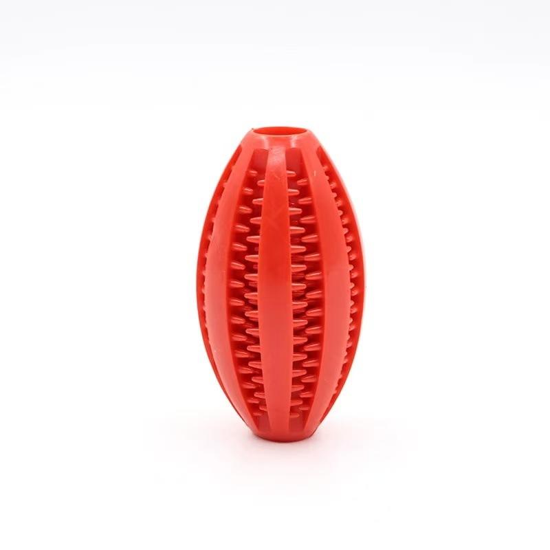 Hunde-Zahnreinigungsspielzeug, Interaktiver Futterausgabeball zum Kauen für Welpen, Langlebiger Gummi-Leckerball für Kleine, Mittlere und Große Hunde