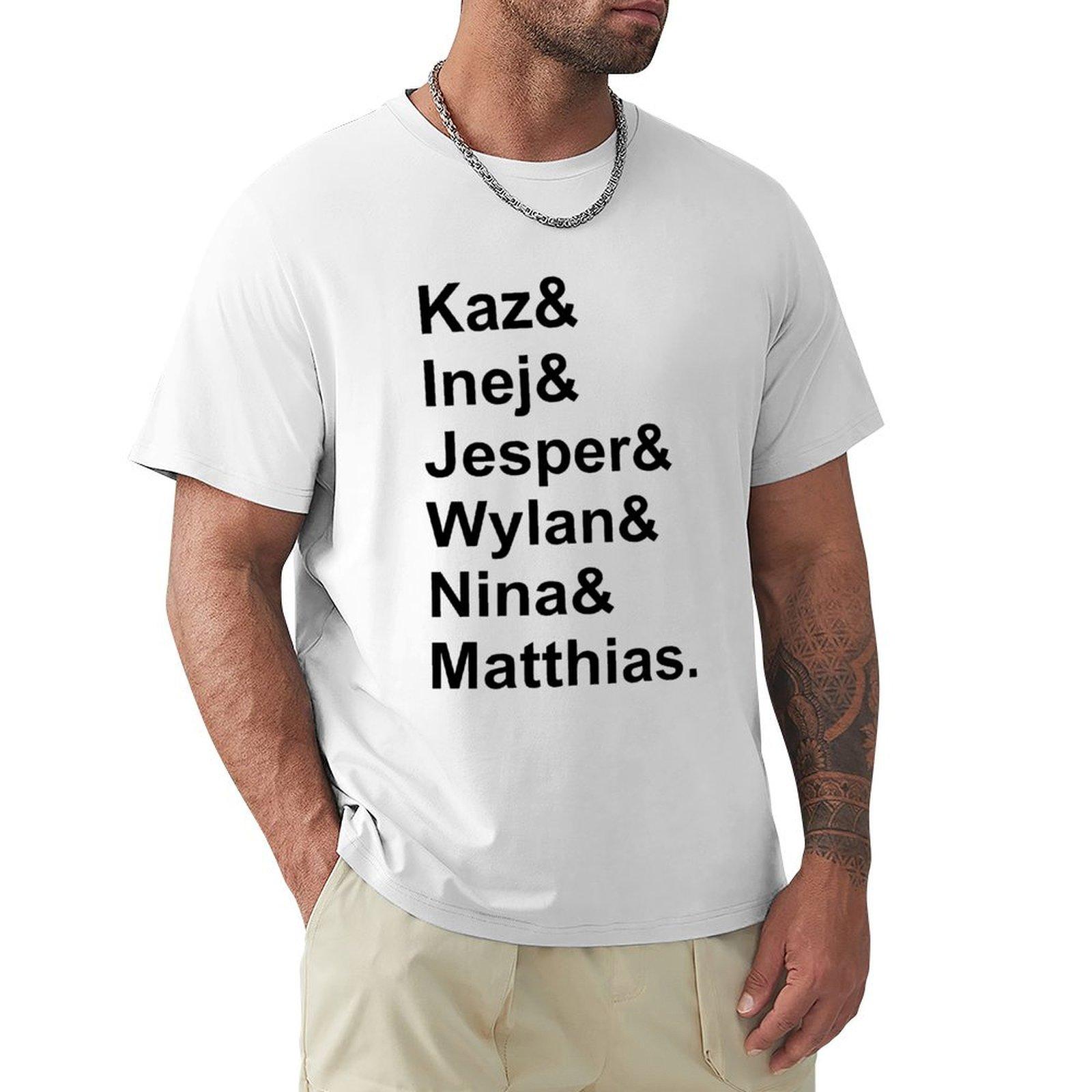 Six Of Crows Cast Tshirt Summer Casual Loose Tshirt S