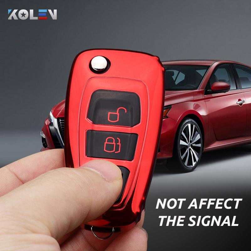 Soft Tpu Car Remote Key Case Cover For Ford Focus 2 3 Mk2 Mk3 Fiesta Mondeo Kuga Ecosport Ranger Auto Key Protect Holder Shell