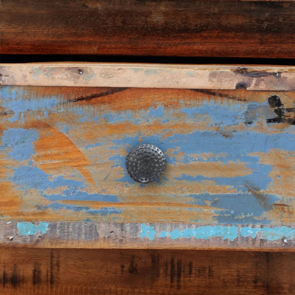 Nightstand with 2 Drawers Reclaimed Solid Wood