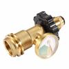 Propane Tank Gauge Adapter Level Indicator Universal Brass Fittings Convert POL To QCC1 Type 1