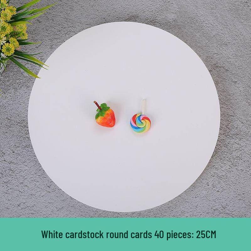 

Thick White Cardstock Circles for Handmade Art and Drawing