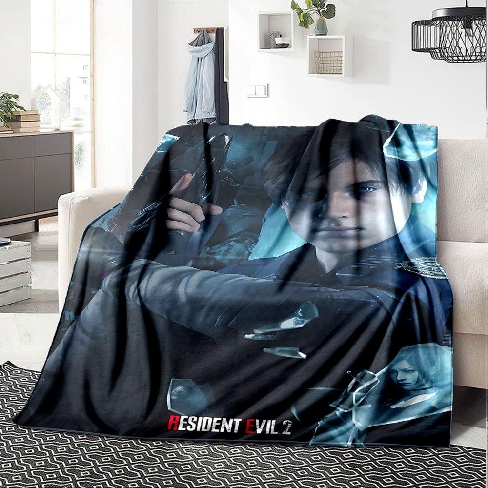 1pc Resident Evil 14 Blanket Soft Warm Throw for Home, Office, Travel All Season Cozy Bedding Gift, Office Cozy Accessor