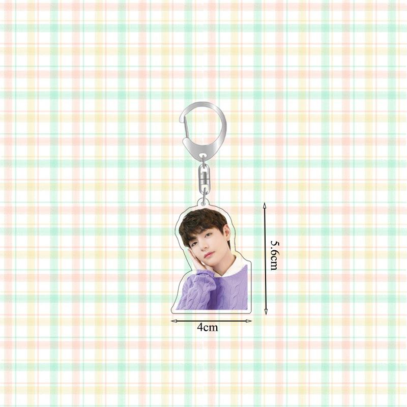 7pcs BTS Keychains, Bag Charms, Clothing Decorative Pendants