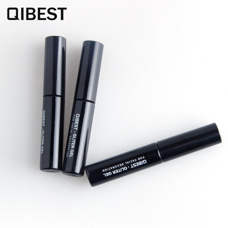 QIBEST Color Cosmetics High Glitter Gold Cibule Powder Lepidlo Přírodní oční stíny Nail Gold Cibule Lepidlo Rychleschnoucí