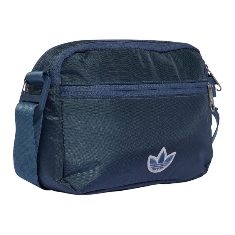 Adidas Originals Premium Essentials Polyester Shoulder Bag, Crossbody Bag Small Unisex Ink Blue Adidas IS4600