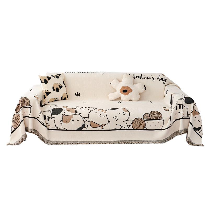 Chenille Sofa Towel Four Seasons All-Inclusive Sofa Cover Dust Cover One-Piece Sofa Cover Cloth