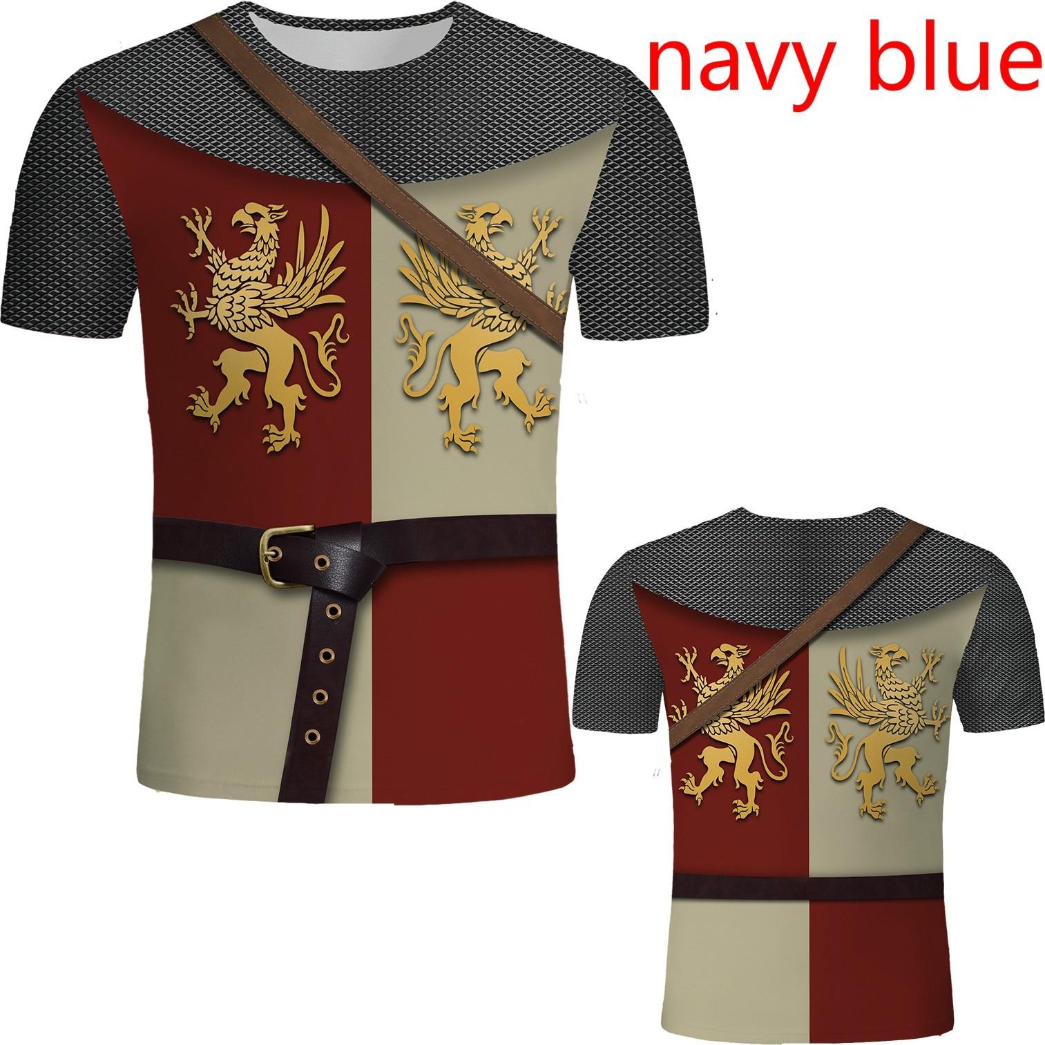 

Летняя модная футболка Средневековая броня с 3d принтом Мужская футболка Уличный стиль Футболка с принтом