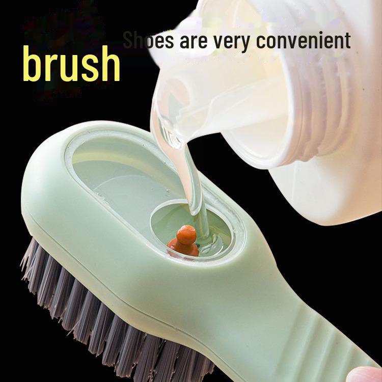 Multifunctional Press Liquid Shoe Brush for Cleaning Shoes and Clothes
