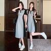 2026 Summer Lapel Slimming Midi Dress - Age-Reducing, Waist-Cinching, Flattering Casual Short Dress