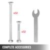 Workbench Corner Brackets 8 PCs Shop Table Bracket Kit 48 LBS Shop Table Corner Brackets 4 mm Right Angle White Color Galvanized Steel Elevated