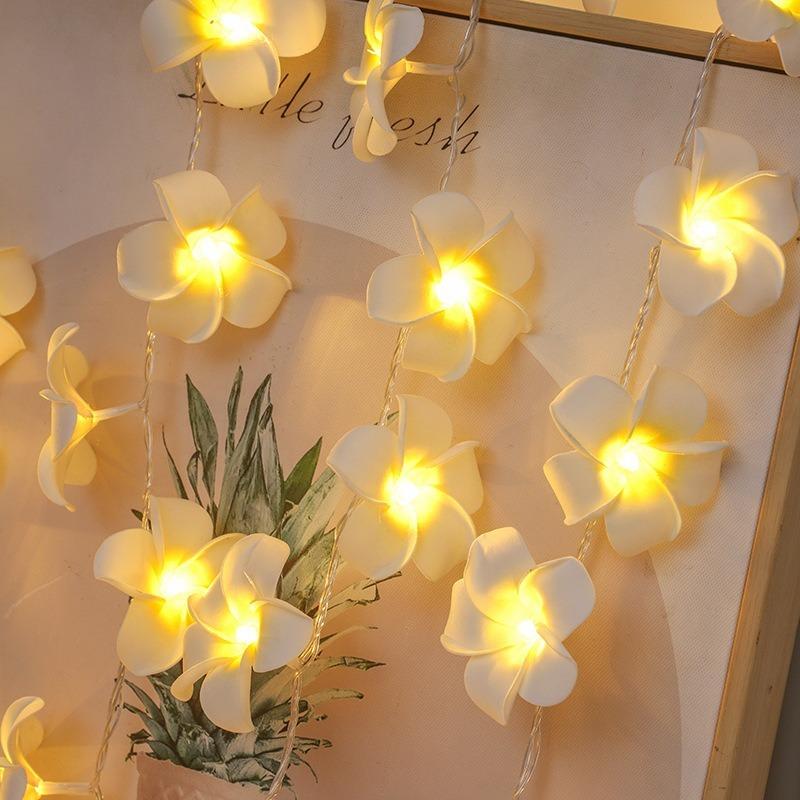 Flower Light String Battery Operated 1.5/3/6m 10/20/40leds Fairy Lights Decorative String Room Decor Lights for Bedroom Weddings Festivals