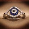New Devil's Eye Inlay Ring for Women Fashion Womens Diamond Inlay