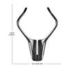 Real Carbon Fiber Steering Wheel Center Trim Cover For Infiniti Q50 Q60 2018-24