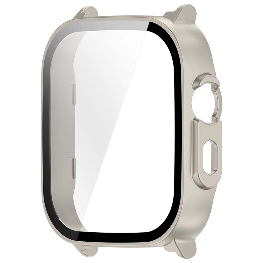 

Case For Realme Watch 5 PC+Tempered Glass Bumper Full Cover Protective Shell For Realme Watch5 Screen Protector Accessory For Realme Watch 5 бежевий