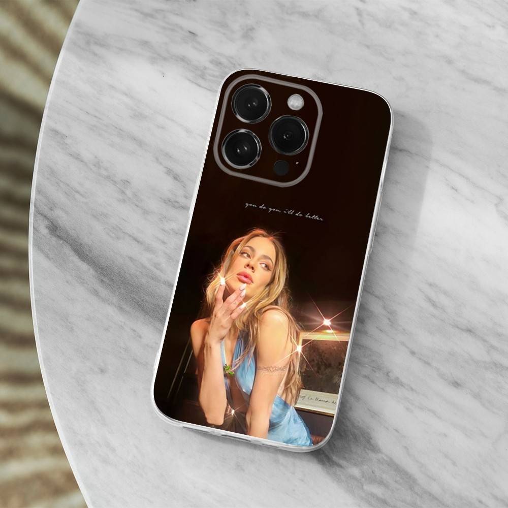 Singer T-Tini S-Stoessel Phone Case For iPhone 16,15,14,13,12,11 Pro,Max,Plus,X,XS,XR,SE,Mini Transparent Soft Cover