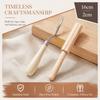 2pcs Yarn Cutter Latch Hook Tool Wooden Handle Thread Cutter Set Rug Hooking Kit  For Beginners