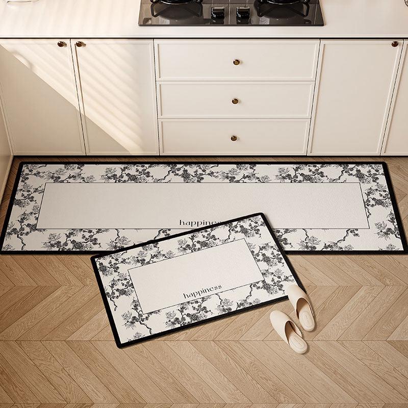 American Retro Diatom Mud Water-Absorbing Non-Slip Kitchen Floor Mat