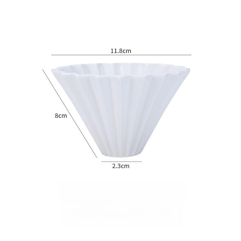 Dopamine Origami Filter Cup Ceramic Coffee Filter Cup Hand Brewed Coffee Pot Filter Drip Filter Pot Hand Brewed Coffee Pot Cover