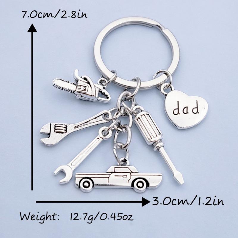 Dad Car Screwdriver Wrench Gadget Key Chain Father's Day Gift Jewelry Keychain