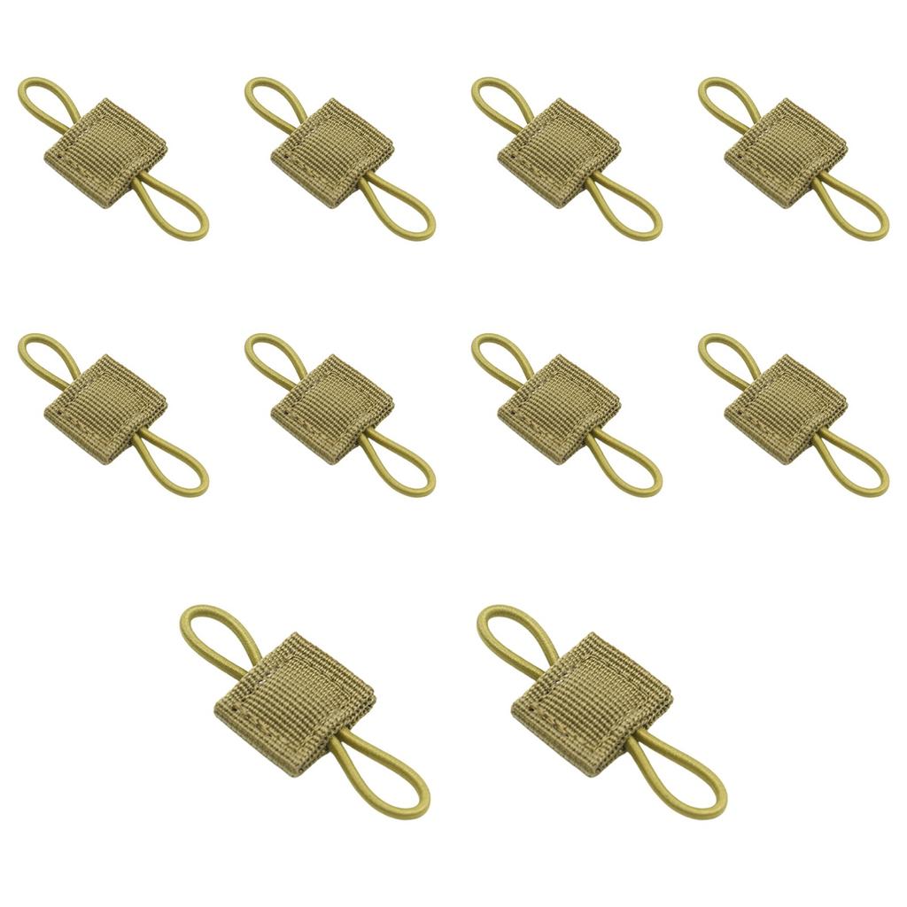 10 Pcs Tactical Gear Holder Clip Molle Webbing Retainer Elastic Binding Ribbon Buckle for Tactical Vests Backpacks