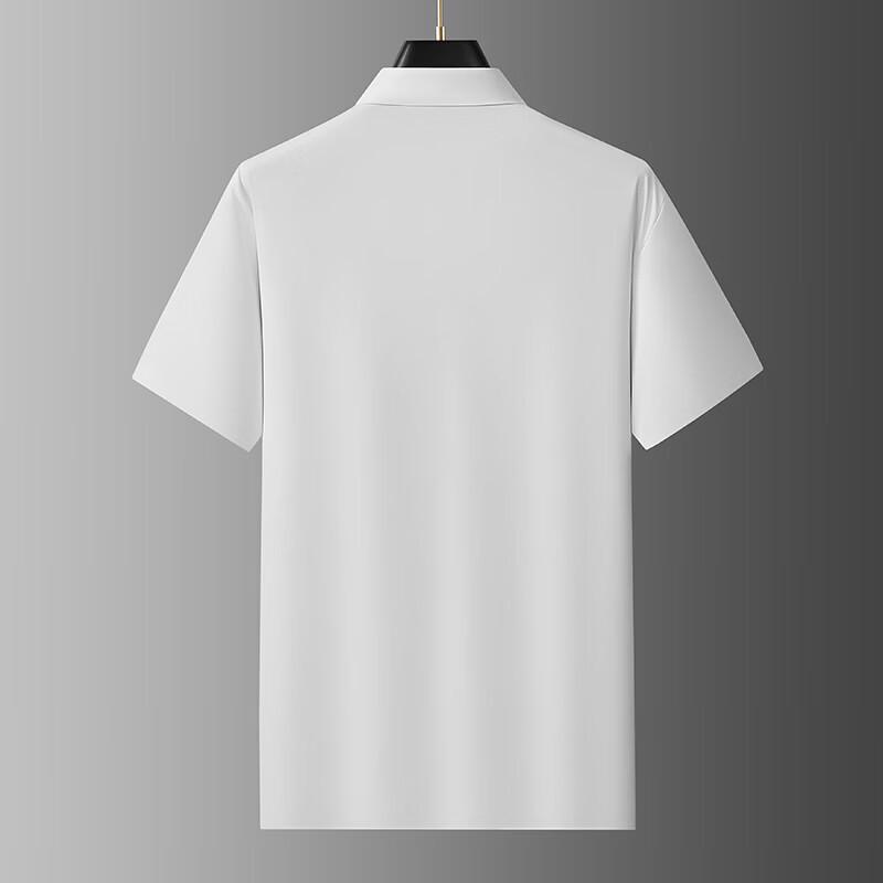 Men's Plus Size Business Casual Loose Fit Polo Shirt