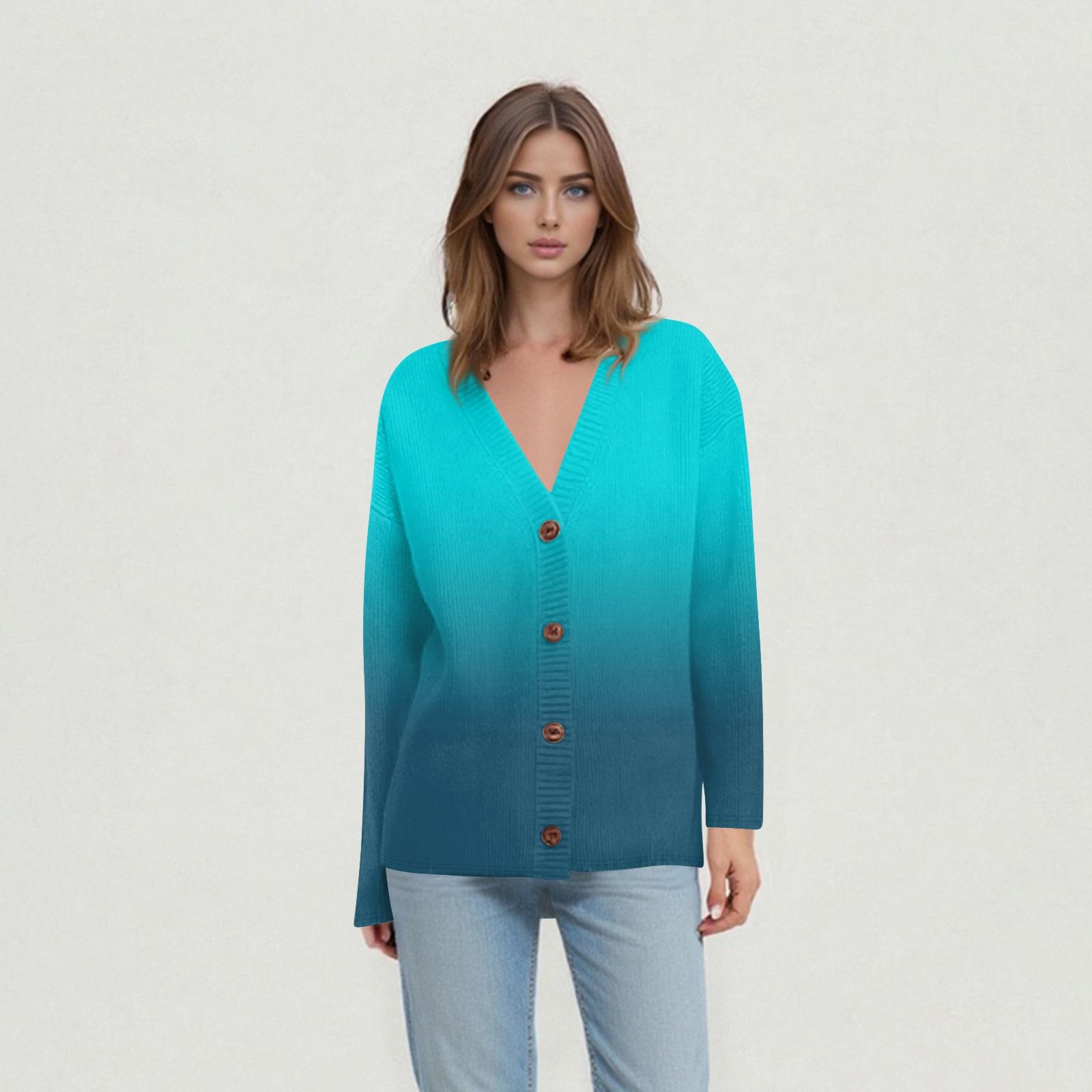 

Женские повседневные топы на каждый день Вязаный кардиган-жакет XL