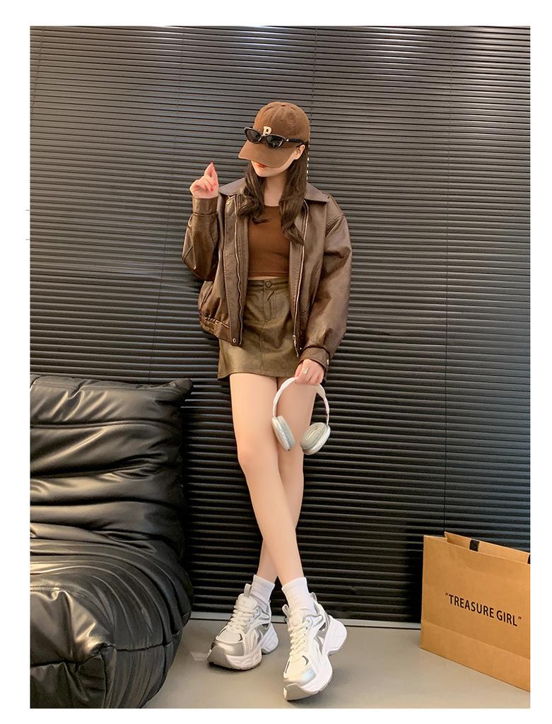 Platform dad shoes spring new heightening casual sports shoes show feet