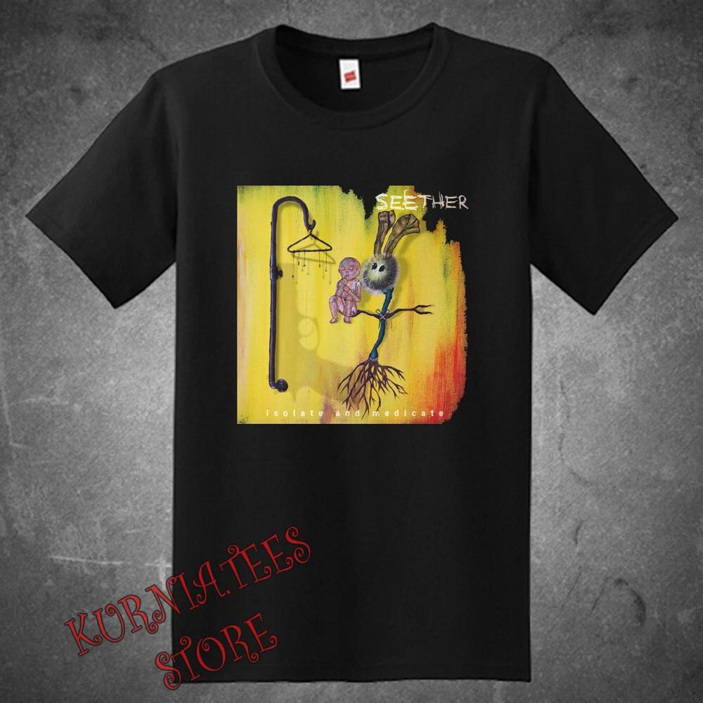 Seether Isolate And Medicate Men s Black Size S to 5XL XXXXL