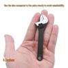 Cross-Border Mini Adjustable Wrench - 2.5 to 12 Inch Multifunction Tool