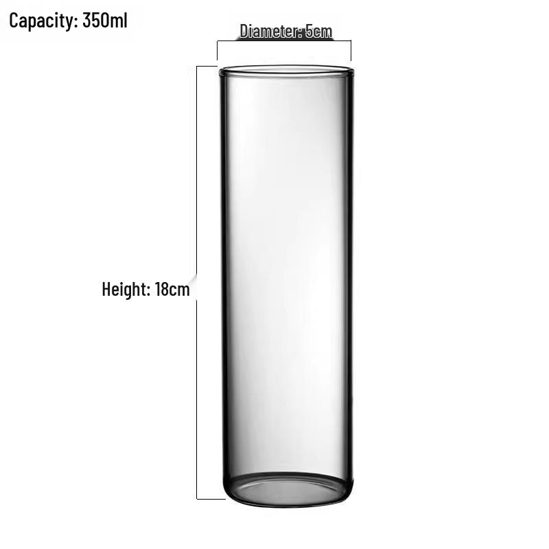 Japanese Long Drink Straight-Sided Collins/Highball Glass