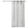 Rideau a oeillets 140 x 240 cm geometrique Letike blanc