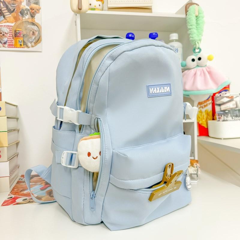 Japanese Campus Simple and Versatile Backpack Girl High School Students Junior High School Students School Bag Large Capacity Backpack Trend