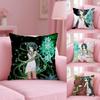 AnimeThe Song of S-Saya Pillow Case Plush Fabric Soft Double-Sided Printed Sofa Warm Winter Home Child Gift Cushion Cover