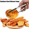 27/36cm New BBQ Tools Appliances Stainless Steel Head Salad Food Clip Silicone Handle Barbecue Tongs