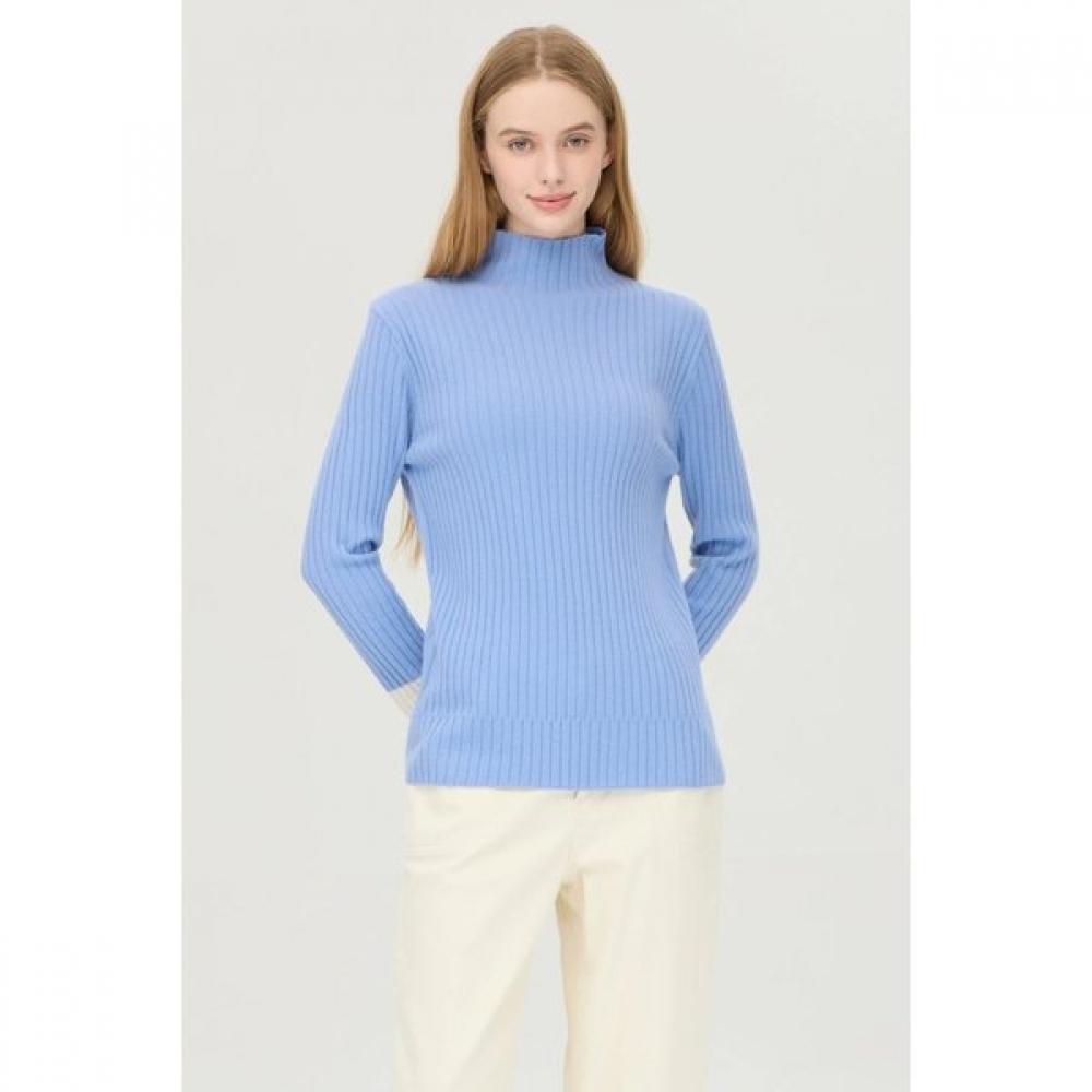 Benetton Two Tone Sleeve Slim Rib Knit Bakpe1561
