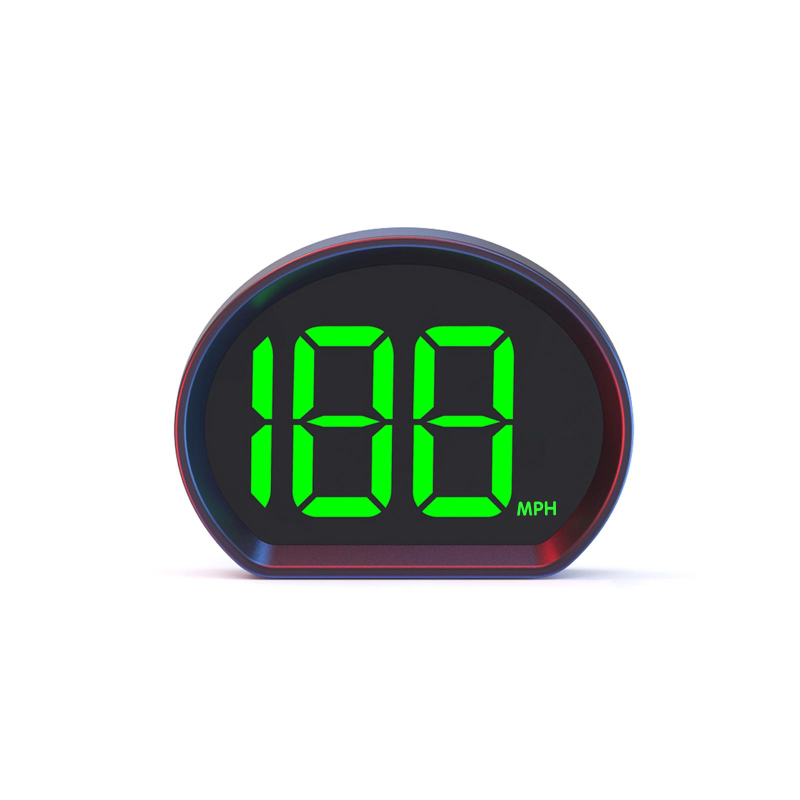 

Дисплей HeadsUp для автомобилей Цифровой GPS Автомобильный спидометр Plug and Play Неразрушающая установка MPH зелёный