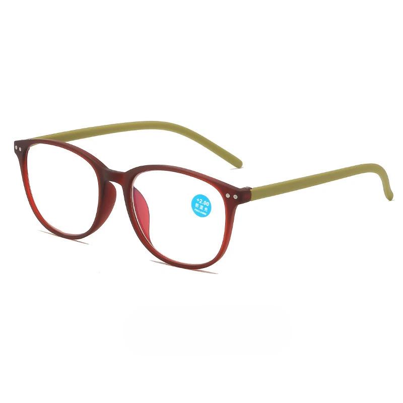 Retro Reading Glasses for Men Women Oval Frame Anti-blue Light HD Ultralight Far Sight Eyewear
