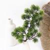 1Pc Green Artificial Pine Plant 34CM Fake Plant for Home Room Indoor Decor Garden Decoration Outdoor DIY Vase Ornament Accessory