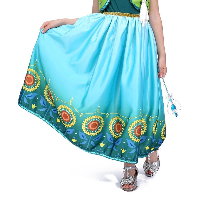 Halloween Kindertag Party Kostüm, Frozen Prinzessin Anna Kleid Kinder Show Kostüm