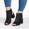Stylish Womens Block High Heels Sandals Peep Toe Chunky Ankle Strap Boots Shoes For Every Occasion