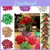 Vibrant Mini Christmas Foam Frosted Holly Berry Flower Bouquet For Holiday Cheer