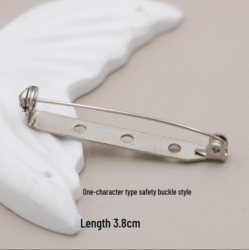 Handmade Lapel Flower Brooch Pin with Lock Clasp for DIY Hair Accessories