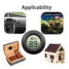 1~10pcs Mini Hygrometer Thermometer Fahrenheit or Celsius Meter Digital LCD Monitor Indoor Room Round Humidity Temperature Gauge