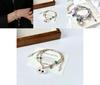 Charming Geometric Cat Design Woven Bracelet With Sweet Aesthetic For Women
