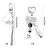 Sweet Bowknot Phone Chain Ornament Heart Beaded Cellphone Pendant Phone Lanyard
