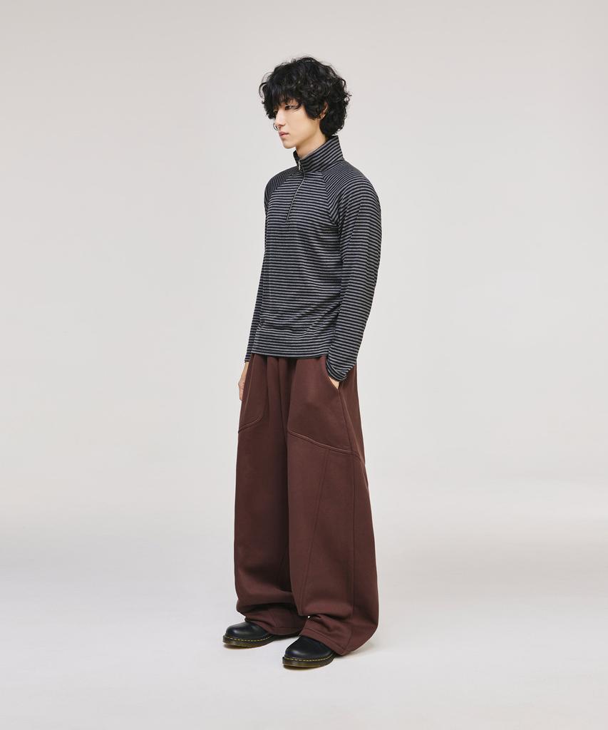 SIGNATURE Fatigue Curved Fleece-Lined Training Pants [Brown]