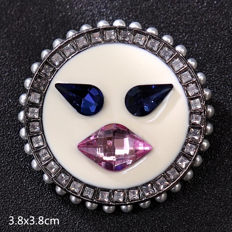 Genuine Professional Amasht Brooch Retro High-end Temperament Luxury Pearl Diamond Pin Women's Suit and Accessories