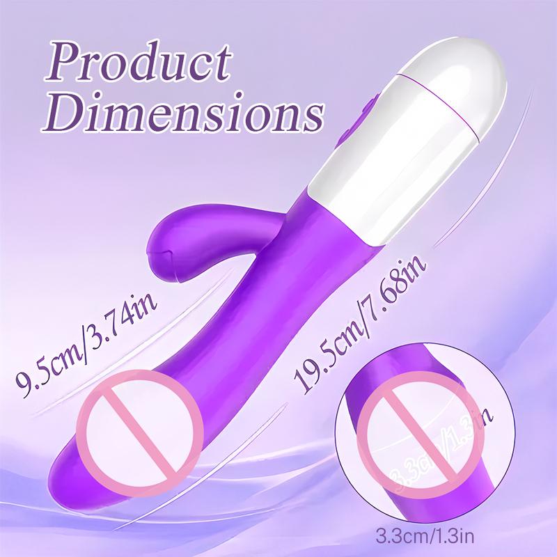 30 Speed Rechargeable G-Spot Vibrator Vaginal Massager Clitoris Stimulation Sex Toys Dual Motor Rabbit Vibrator for Women Female